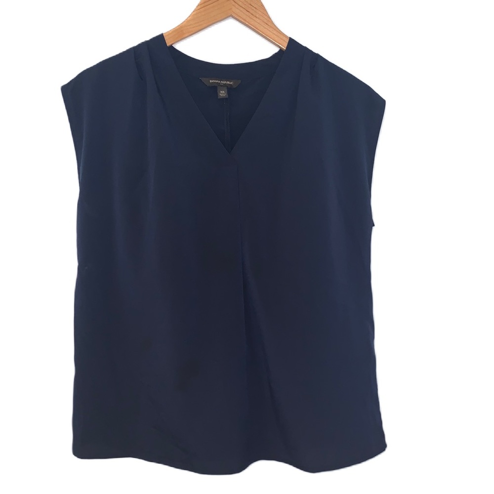 Banana Republic Factory Navy Sleeveless Top Size XS